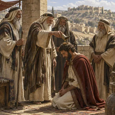 Portrait of The Elders of Israel at Hebron