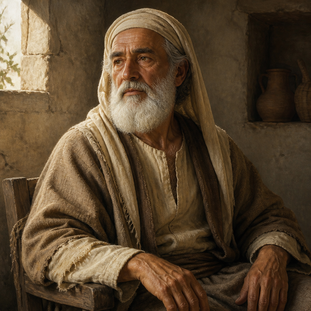 Oil-painting style portrait of James, Father of the Apostle Judas, father of the apostle Judas