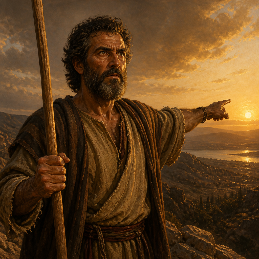 Oil-painting style portrait of Judas the Galilean, Rebel leader who led a failed uprising during the Roman census