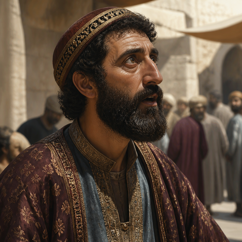 Oil-painting style portrait of Parthians, Jewish pilgrims from the East who witnessed the miracle of Pentecost