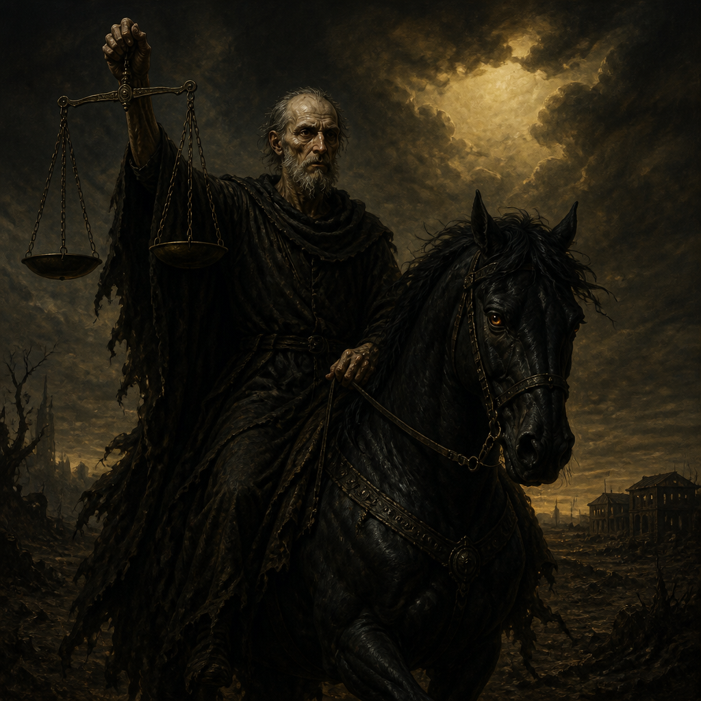 Portrait of The Rider on the Black Horse