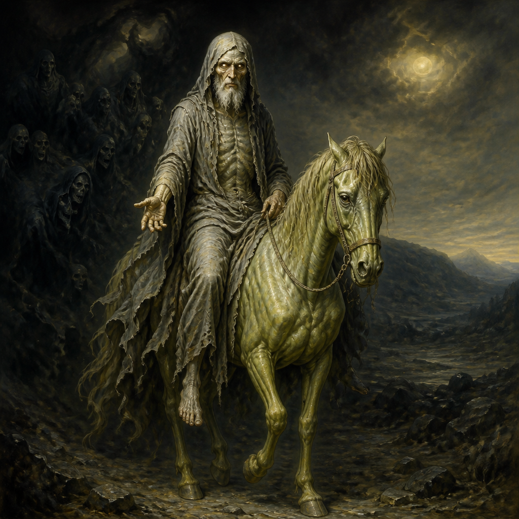 Portrait of The Rider on the Pale Horse
