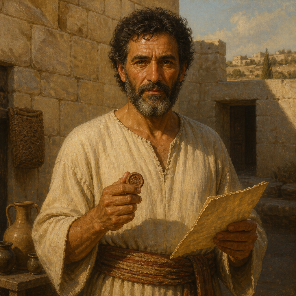 Oil-painting style portrait of Azariah, Son of Jehu, Descendant of Jerahmeel whose lineage is recorded in 1 Chronicles