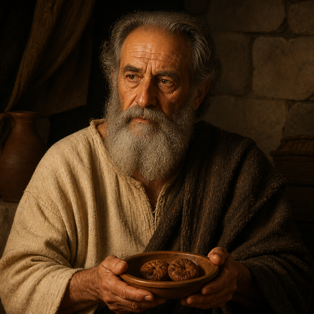 Oil-painting style portrait of Diblaim, Father of Gomer and father-in-law of the prophet Hosea