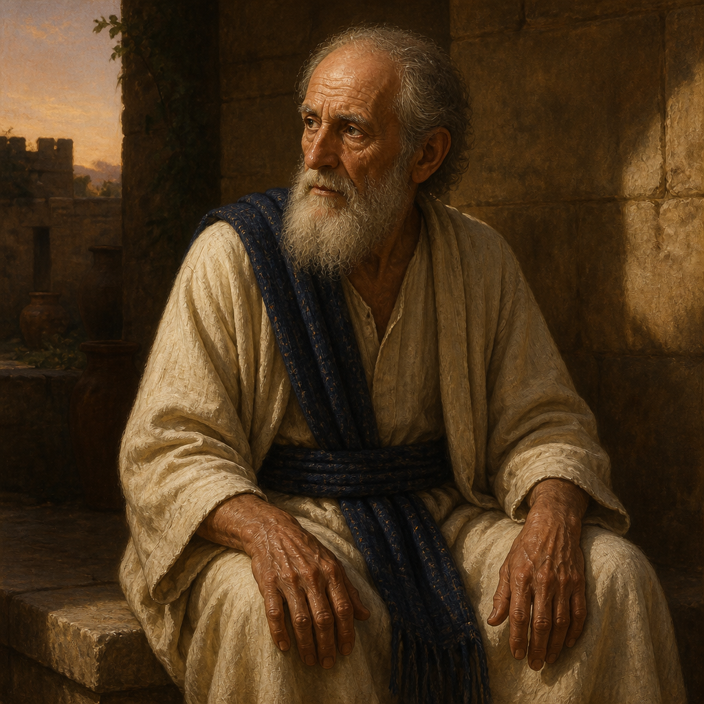 Oil-painting style portrait of Maacah, Parent of Hanan, Parent of Hanan, one of the elite mighty men in the service of the kingdom