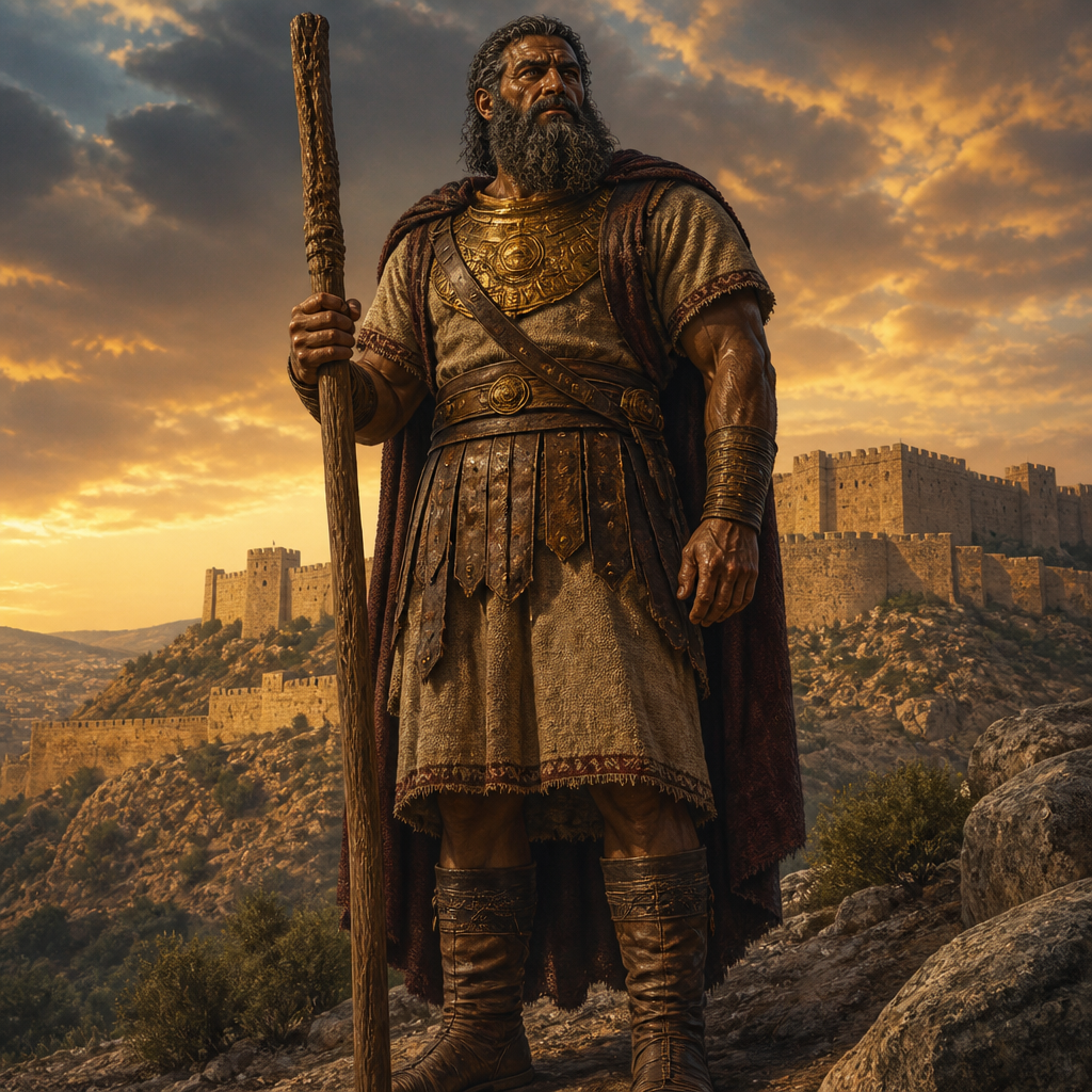 Oil-painting style portrait of Anak, Patriarch of a race of giants known as the Anakim