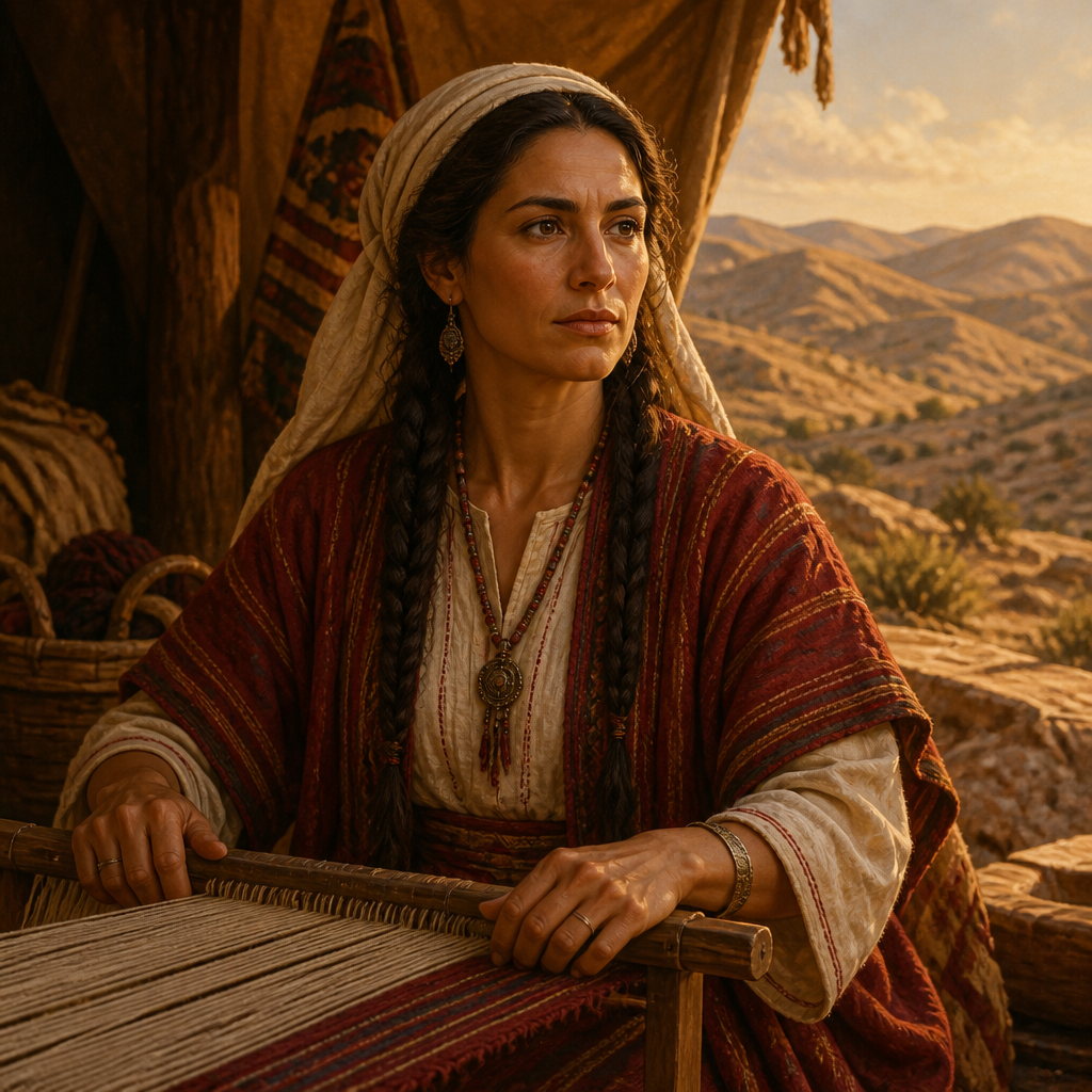 Oil-painting style portrait of Ephrathah, Matriarch of the Tribe of Judah and ancestor of the Ephrathite clan of Bethlehem