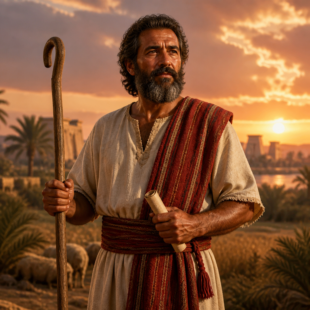 Oil-painting style portrait of Tola, Son of Issachar, Firstborn son of Issachar and founder of the Tolaite clan