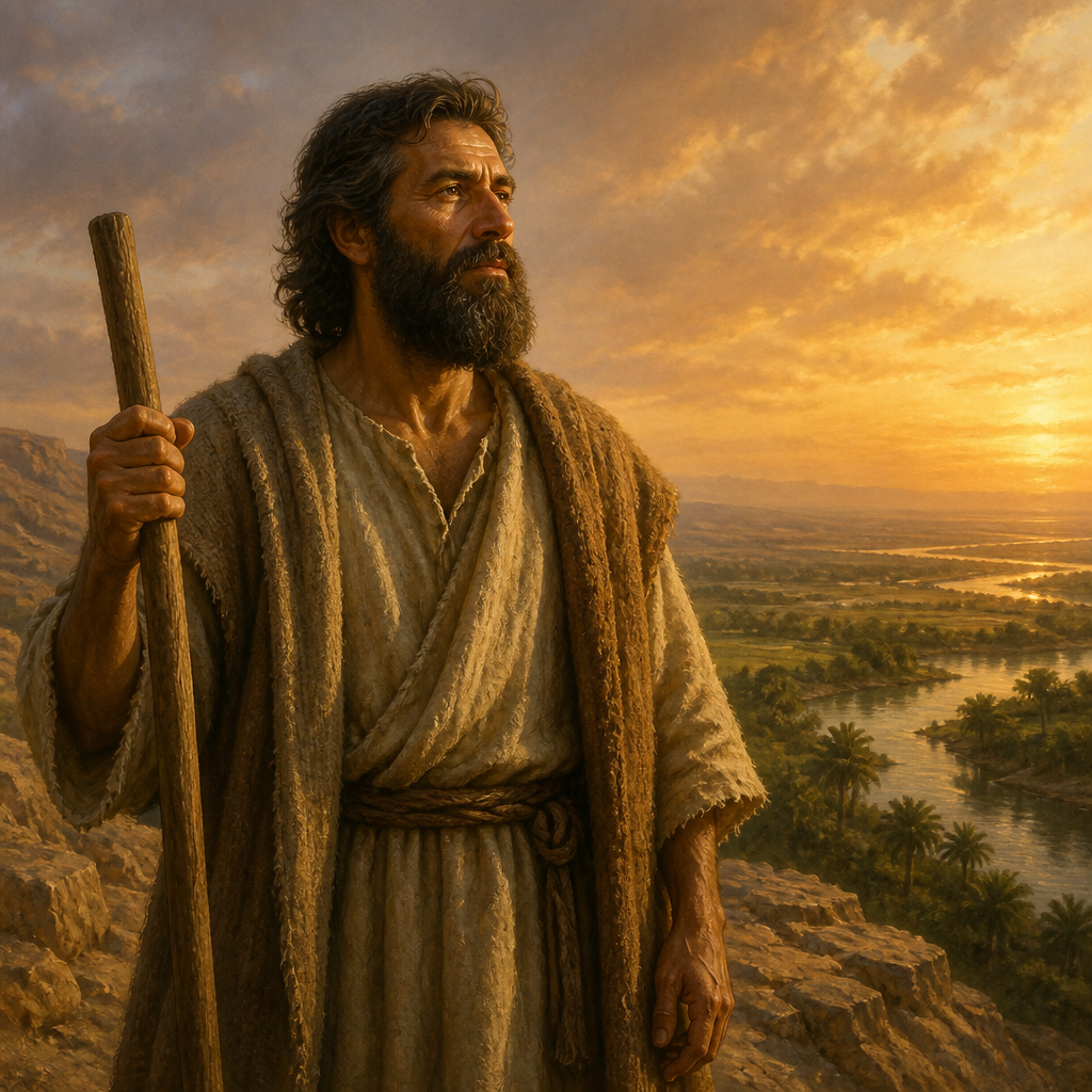 Oil-painting style portrait of Arpachshad, Son of Shem and ancestor in the lineage of Jesus Christ