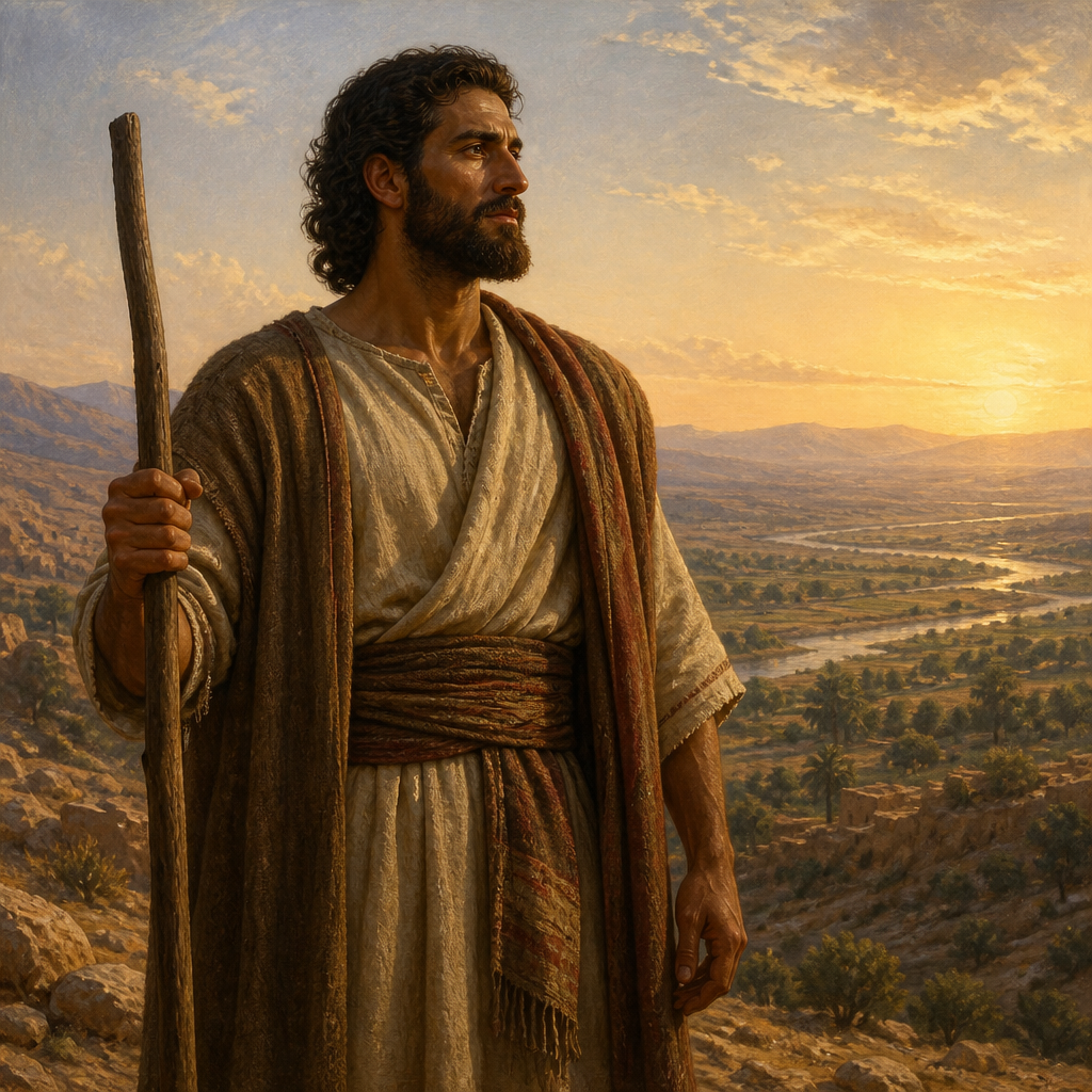 Oil-painting style portrait of Elam, Son of Shem, Eldest son of Shem and ancestor of the Elamite people
