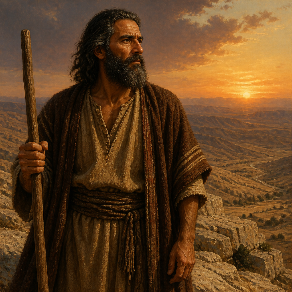 Oil-painting style portrait of Hazarmaveth, Son of Joktan and a descendant of Shem listed in the Table of Nations