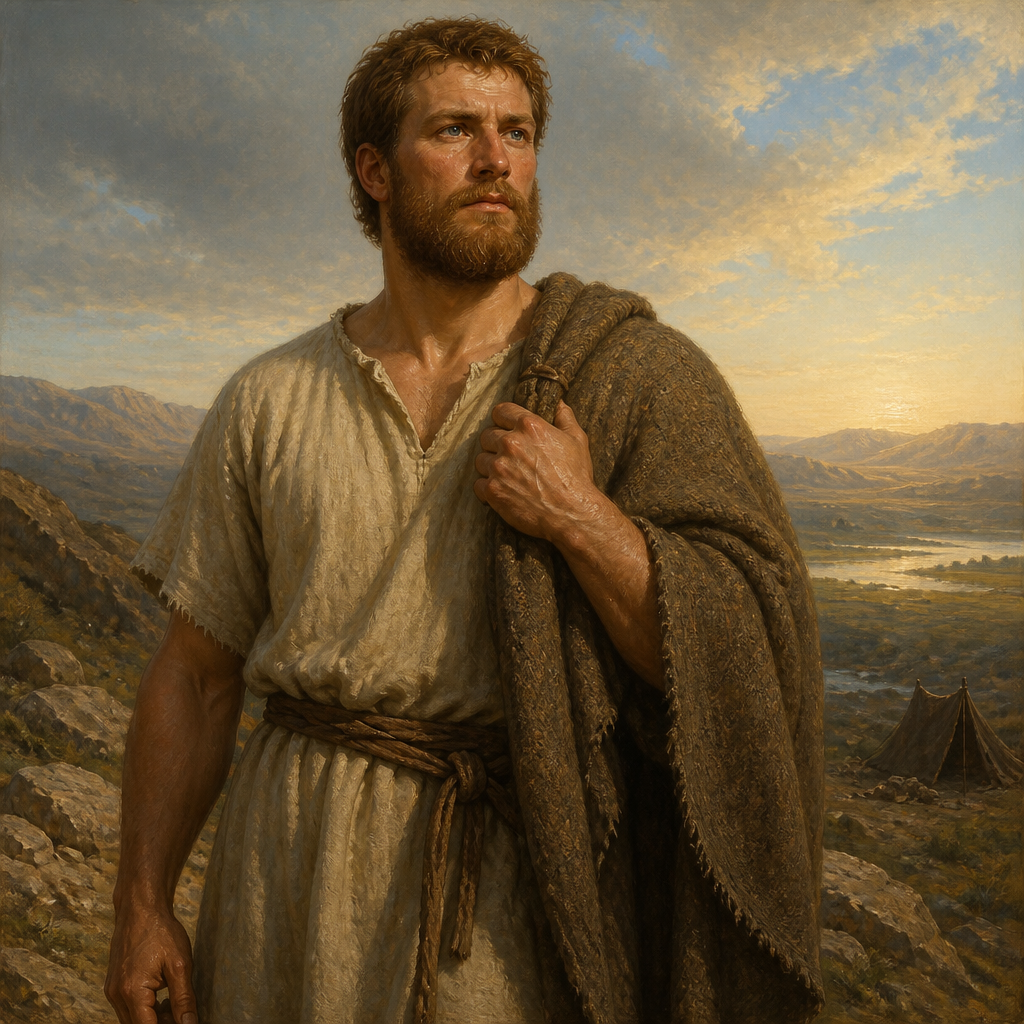 Oil-painting style portrait of Magog, Son of Japheth and grandson of Noah listed in the Table of Nations
