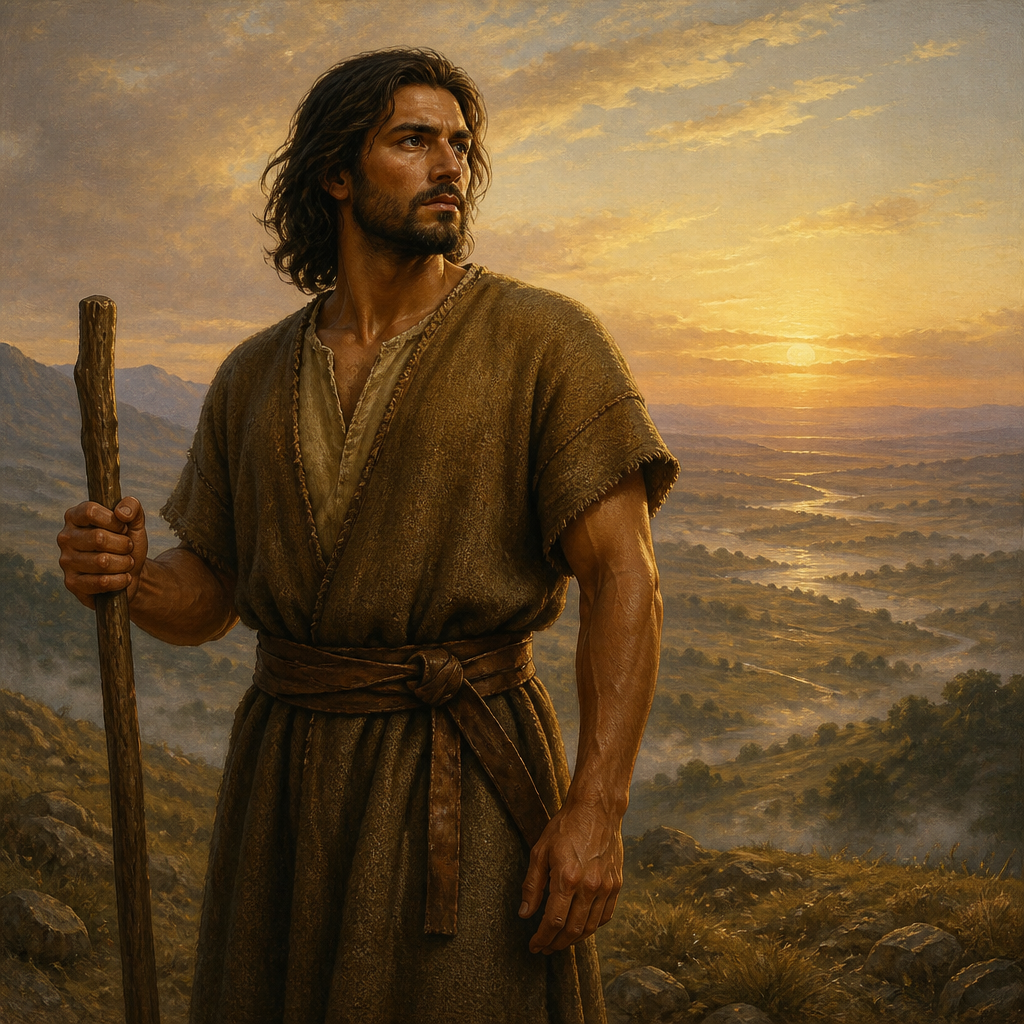 Oil-painting style portrait of Togarmah, Son of Gomer listed in the Table of Nations