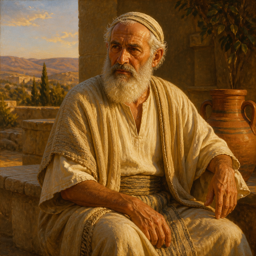 Oil-painting style portrait of Abinadab, Father of Ben-abinadab, Father of one of King Solomon's twelve deputies