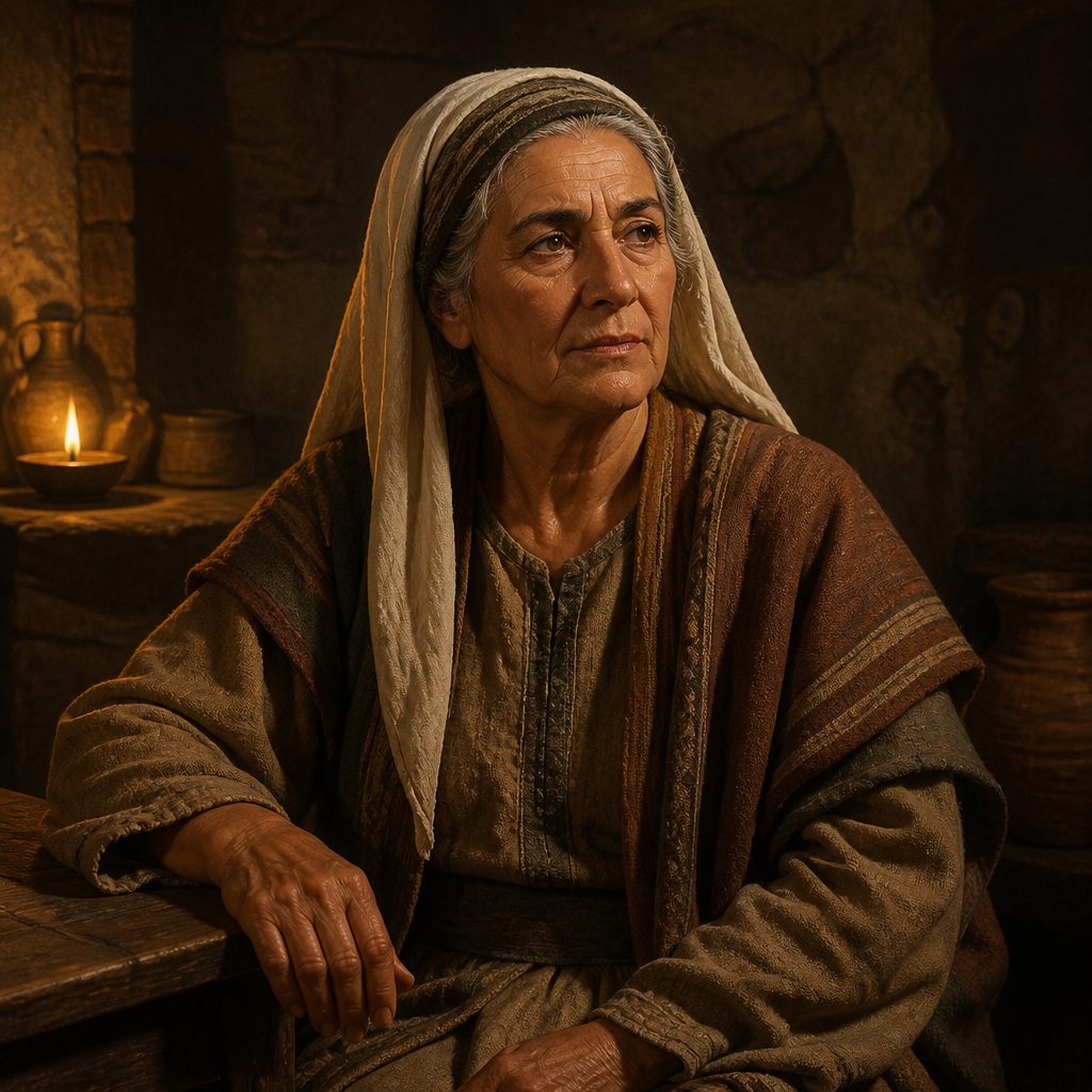 Oil-painting style portrait of Nahash, Parent of Abigail, Parent of Abigail and Zeruiah mentioned in the genealogy of David's family