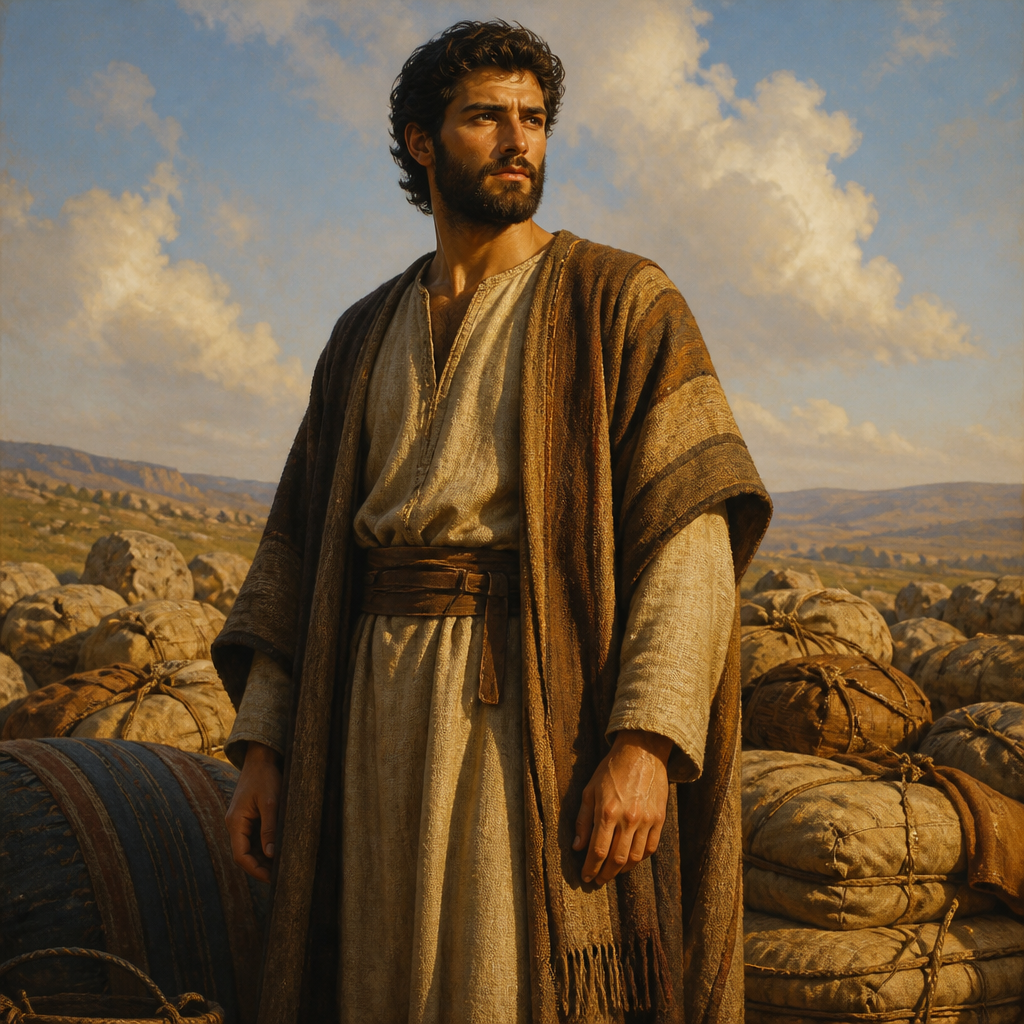 Oil-painting style portrait of Saul, King of Israel who was the first to rule the United Monarchy before being rejected by God